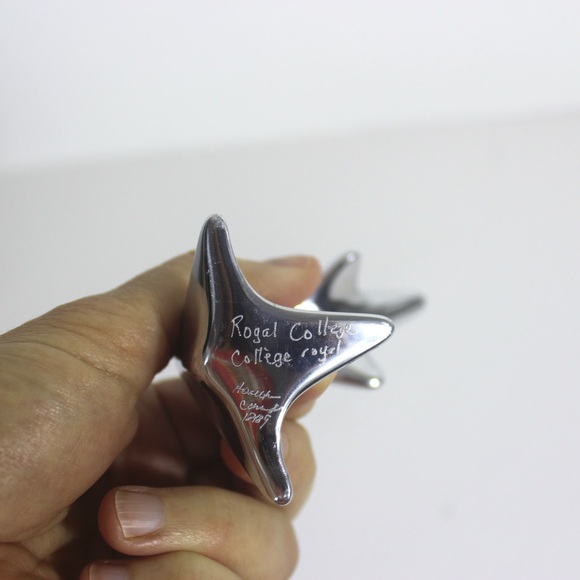 Mid Century Modern Hoselton Canada Aluminum Dolphin Sculpture Modernist Figurine - Picture 8 of 8